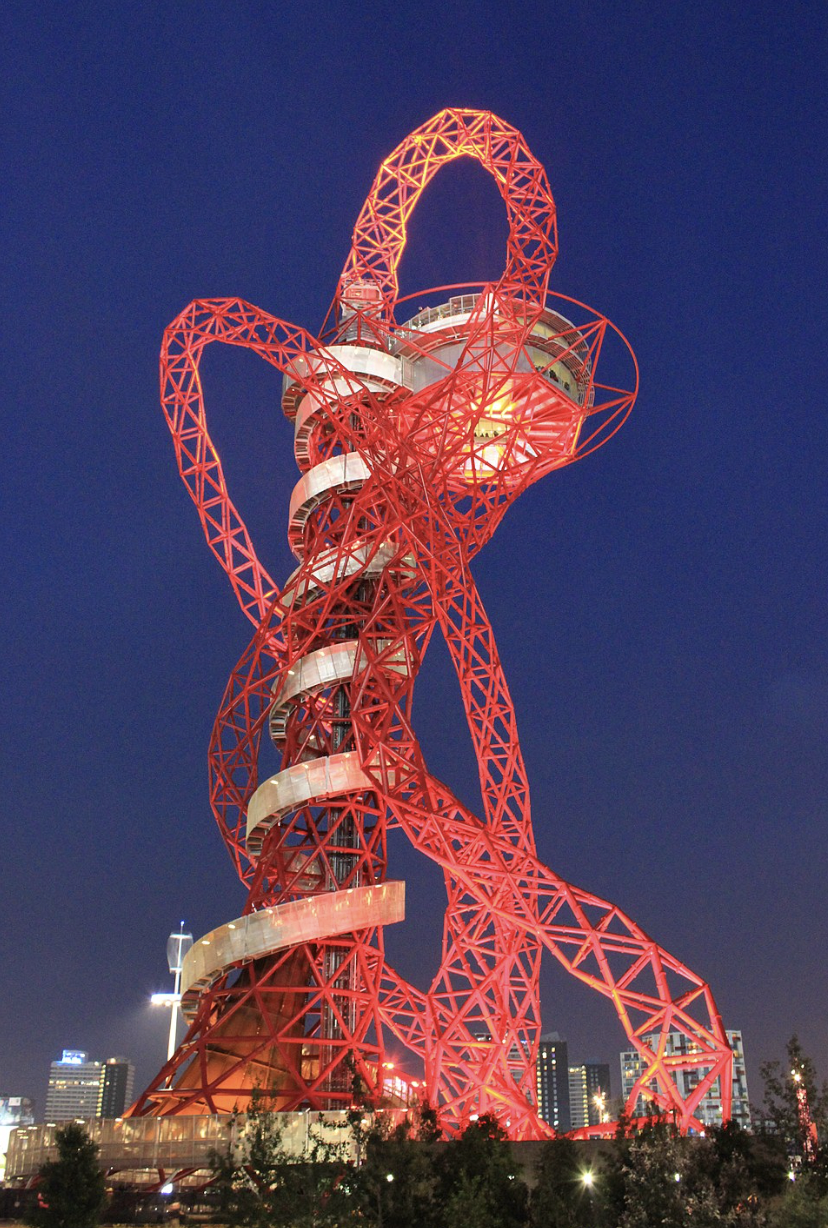 Though built to commemorate the 2012 Olympics in London, the Anish Kapoor-statue was so despised that local officials later added a working slide to attract visitors. 